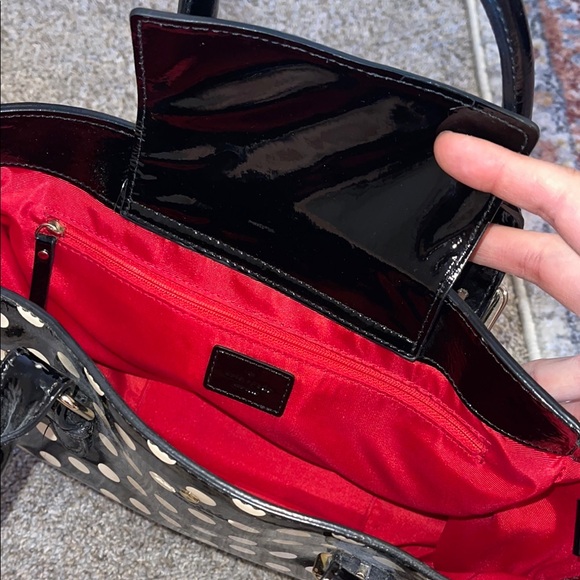 Kate Spade Polka Dot Black and White Purse - Picture 3 of 3